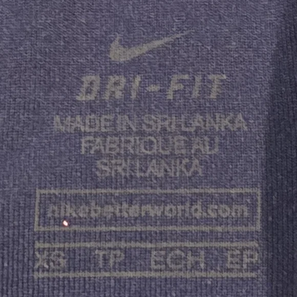 Nike Sports Bras - Blue & Light Gray with Purple Stripe B1 - Picture 12 of 12